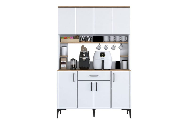 Flerfunktionsskåp Cerreta 177 Vit - Vit - Förvaring - Skåp - Förvaringsskåp