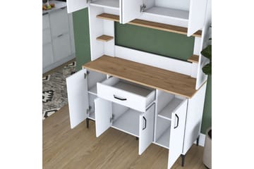 Flerfunktionsskåp Cerreta 177 Vit - Vit - Förvaring - Skåp - Förvaringsskåp