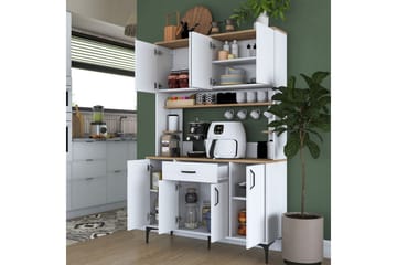 Flerfunktionsskåp Cerreta 177 Vit - Vit - Förvaring - Skåp - Förvaringsskåp