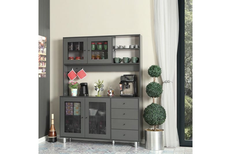 Flerfunktionsskåp Jatin Antracit - Antracit - Förvaring - Skåp - Förvaringsskåp