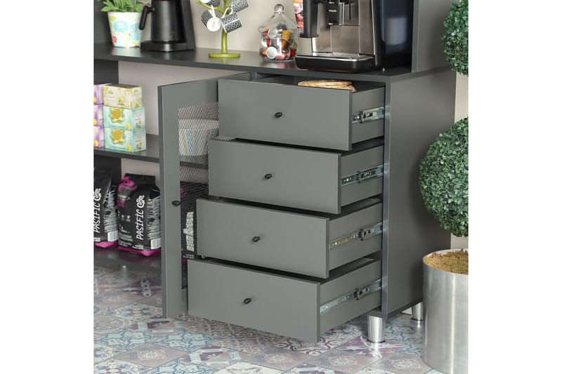 Flerfunktionsskåp Jatin Antracit - Antracit - Förvaring - Skåp - Förvaringsskåp