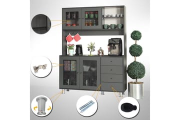 Flerfunktionsskåp Jatin Antracit - Antracit - Förvaring - Skåp - Förvaringsskåp