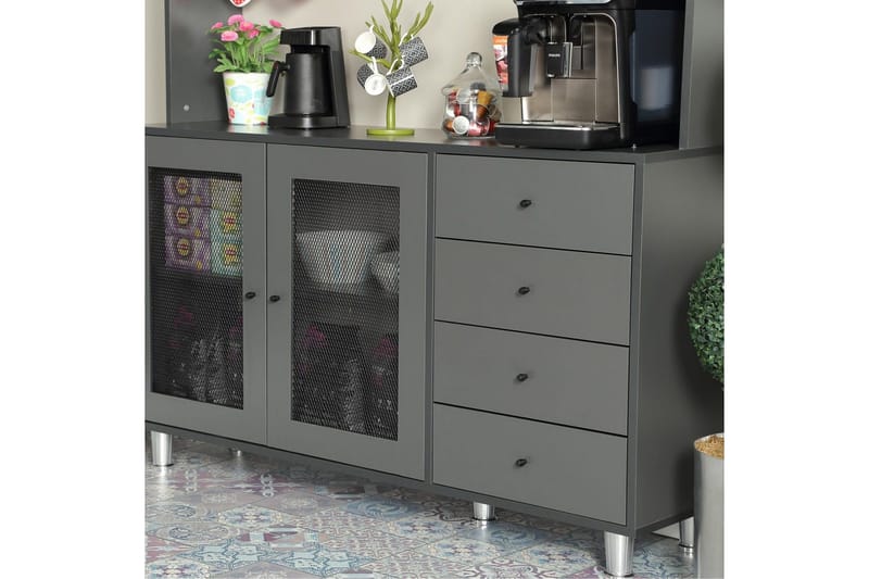 Flerfunktionsskåp Jatin Antracit - Antracit - Förvaring - Skåp - Förvaringsskåp