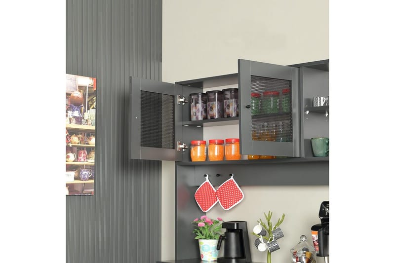 Flerfunktionsskåp Jatin Antracit - Antracit - Förvaring - Skåp - Förvaringsskåp