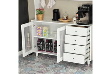 Flerfunktionsskåp Jatin Vit - Vit - Förvaring - Skåp - Förvaringsskåp