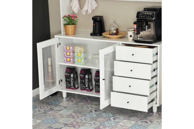 Flerfunktionsskåp Jatin Vit - Vit - Förvaring - Skåp - Förvaringsskåp