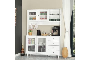 Flerfunktionsskåp Jatin Vit - Vit - Förvaring - Skåp - Förvaringsskåp