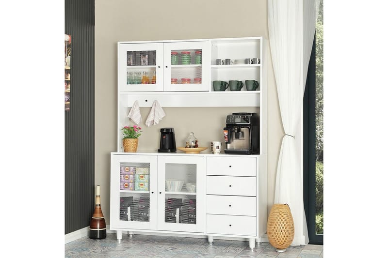 Flerfunktionsskåp Jatin Vit - Vit - Förvaring - Skåp - Förvaringsskåp