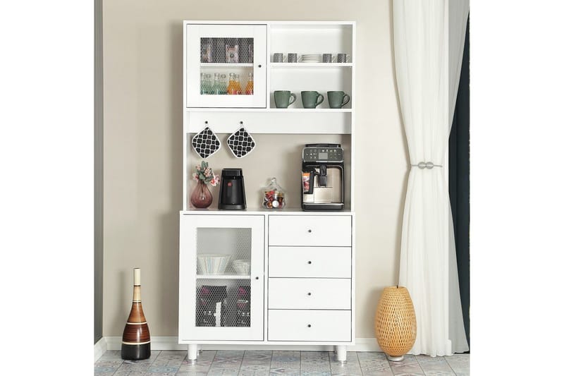 Flerfunktionsskåp Periorport Vit - Vit - Förvaring - Skåp - Förvaringsskåp