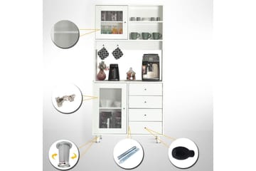 Flerfunktionsskåp Periorport Vit - Vit - Förvaring - Skåp - Förvaringsskåp