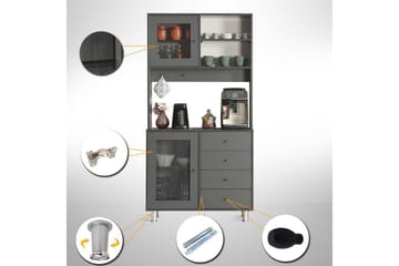 Flerfunktionsskåp Periorport Antracit - Antracit - Förvaring - Skåp - Förvaringsskåp