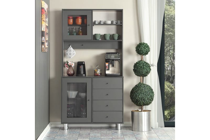 Flerfunktionsskåp Periorport Antracit - Antracit - Förvaring - Skåp - Förvaringsskåp