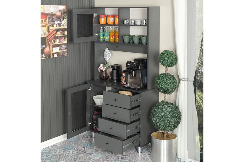 Flerfunktionsskåp Periorport Antracit - Antracit - Förvaring - Skåp - Förvaringsskåp