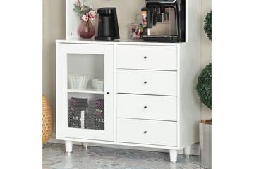 Flerfunktionsskåp Periorport Vit - Vit - Förvaring - Skåp - Förvaringsskåp