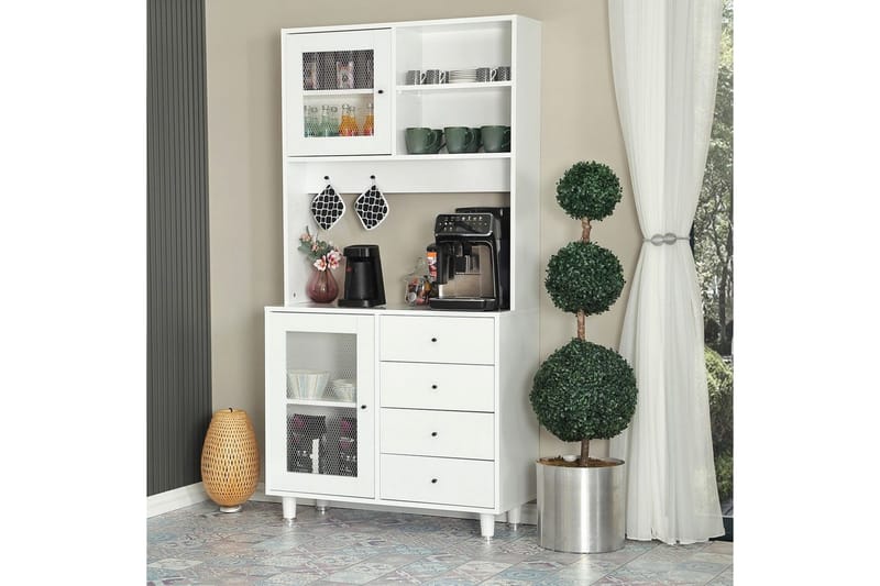 Flerfunktionsskåp Periorport Vit - Vit - Förvaring - Skåp - Förvaringsskåp