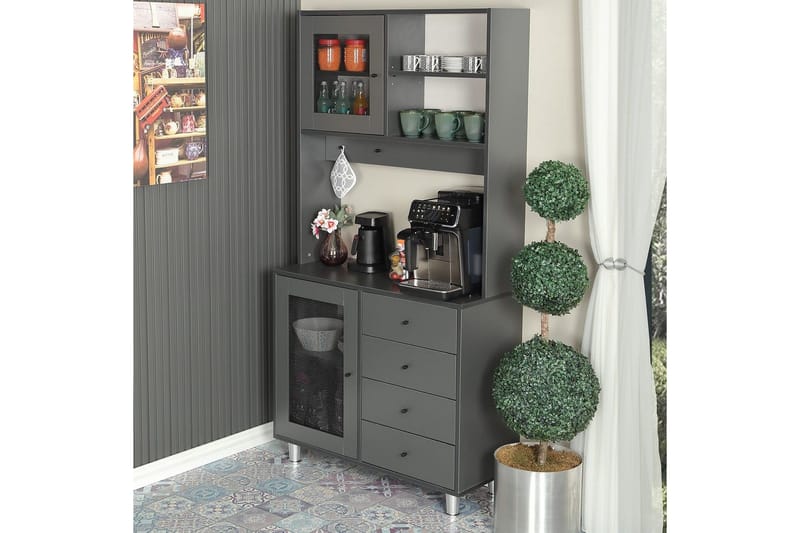 Flerfunktionsskåp Periorport Antracit - Antracit - Förvaring - Skåp - Förvaringsskåp