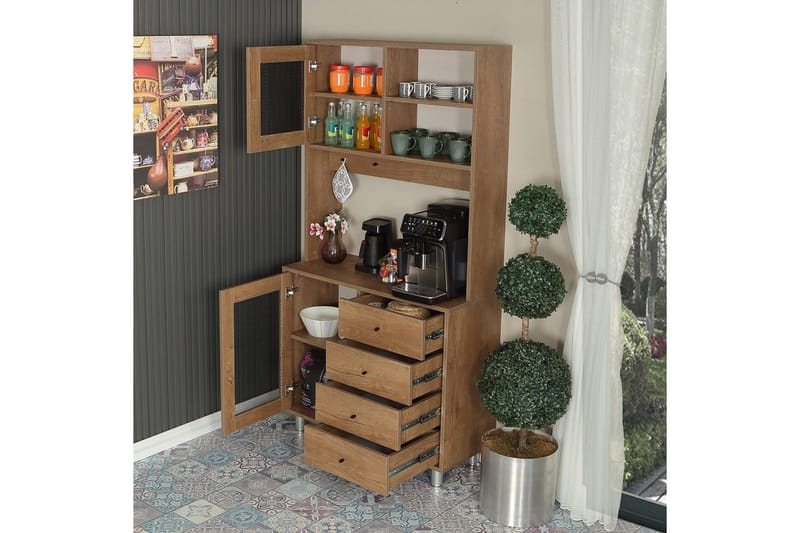 Flerfunktionsskåp Periorport Kaukasiskt ekträ - Kaukasiskt ekträ - Förvaring - Skåp - Förvaringsskåp