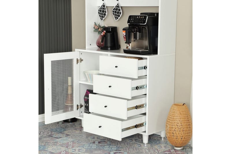 Flerfunktionsskåp Periorport Vit - Vit - Förvaring - Skåp - Förvaringsskåp