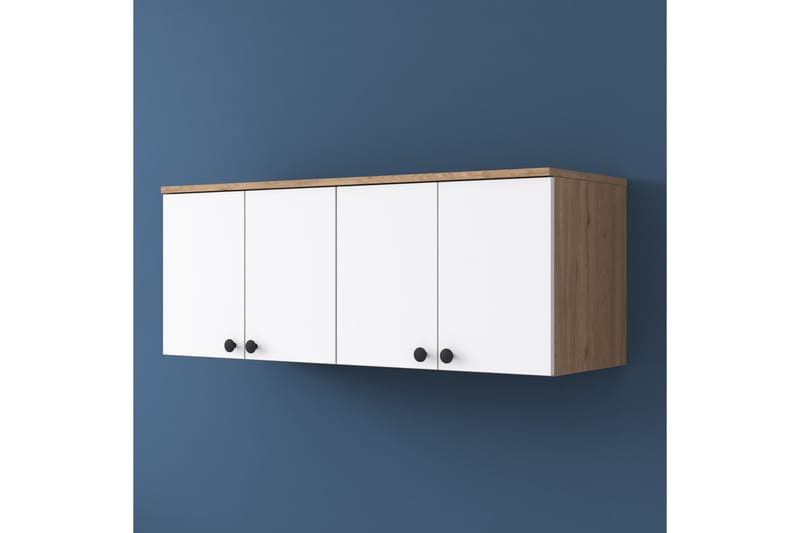 Frostine Överskåp - Valnöt/Vit - Förvaring - Skåp - Förvaringsskåp