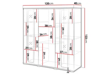Gamal Highboard - Svart - Förvaring - Skåp - Förvaringsskåp
