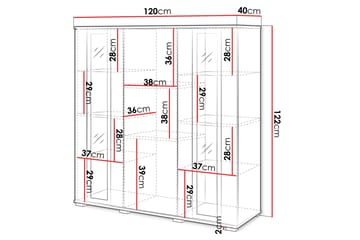 Gamal Highboard - Svart - Förvaring - Skåp - Förvaringsskåp