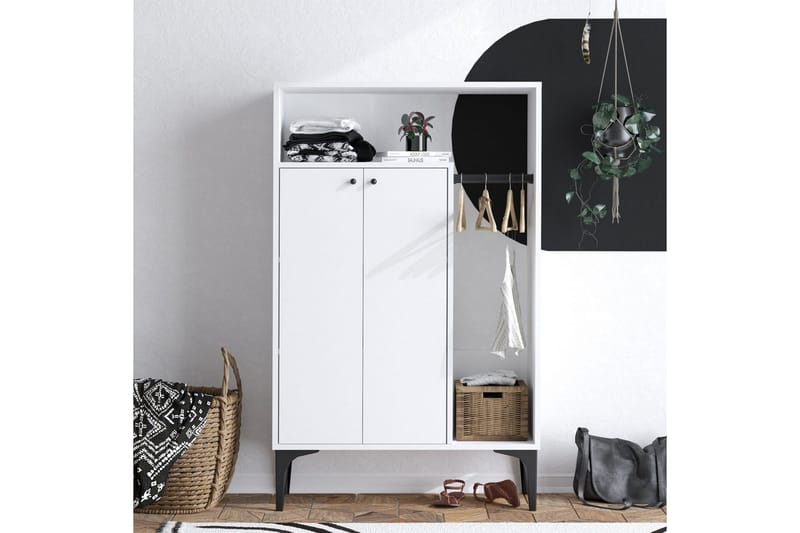 Gedalia Skoskåp 90 cm - Vit - Förvaring - Skåp - Förvaringsskåp