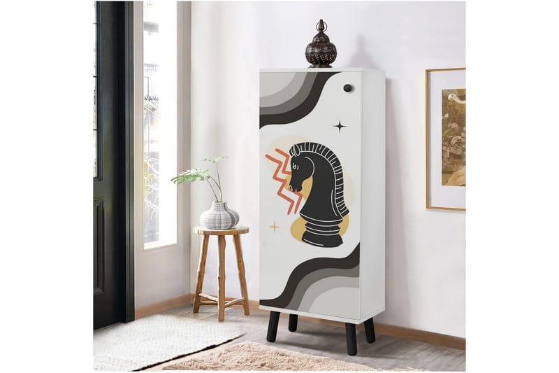 Gelsgan Skoskåp 50 cm - Svart - Förvaring - Skåp - Förvaringsskåp