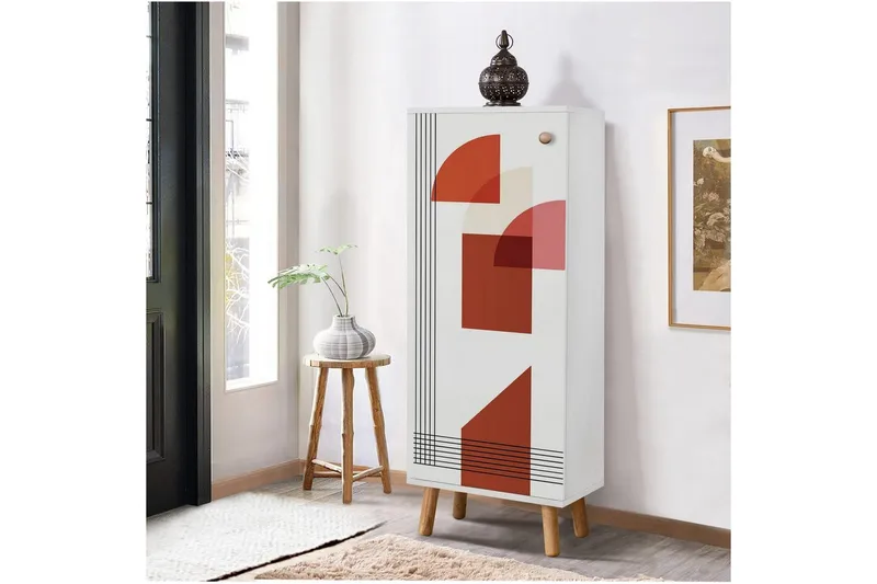 Gelsgan Skoskåp 50 cm - Vit - Förvaring - Skåp - Förvaringsskåp