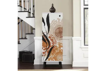 Gelsgan Skoskåp 50 cm - Vit/Svart - Förvaring - Skåp - Förvaringsskåp