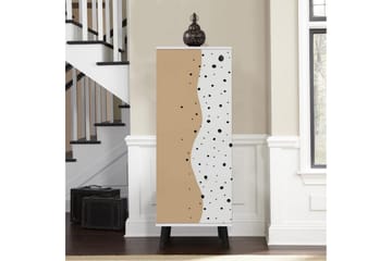 Gelsgan Skoskåp 50 cm - Vit/Svart - Förvaring - Skåp - Förvaringsskåp