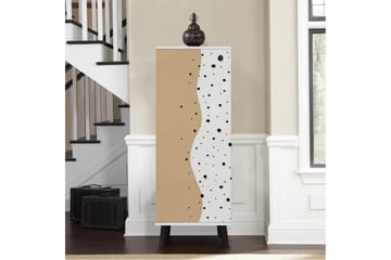 Gelsgan Skoskåp 50 cm - Vit/Svart - Förvaring - Skåp - Förvaringsskåp