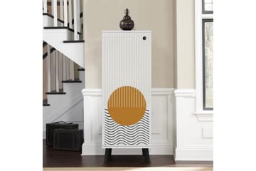 Gelsgan Skoskåp 50 cm - Vit/Svart - Förvaring - Skåp - Förvaringsskåp