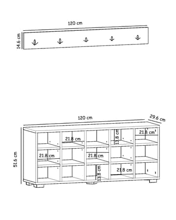 Gending Skoskåp 120 cm - Förvaring - Skåp - Förvaringsskåp