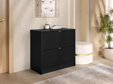 Gudelia Skoskåp 80 cm - svart - Förvaring - Skåp - Förvaringsskåp