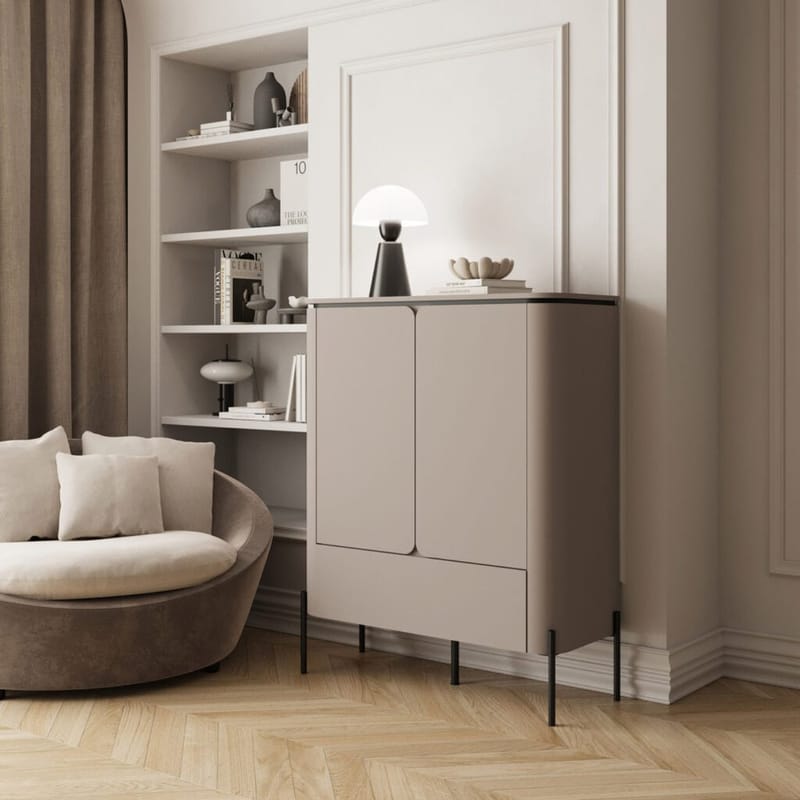 Högskåp Bello 2 Dörrar 1 Låda - Förvaring - Skåp - Förvaringsskåp