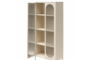 Högskåp Luna Pergament - Pergament - Förvaring - Skåp - Vitrinskåp
