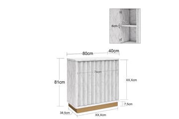 Högskåp Rene - Förvaring - Skåp - Förvaringsskåp