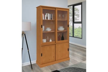 Harry Vitrinskåp 115x190 cm - Natur - Förvaring - Skåp - Vitrinskåp