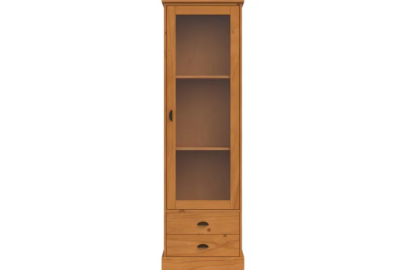 Harry Vitrinskåp 55x180 cm - Natur - Förvaring - Skåp - Vitrinskåp