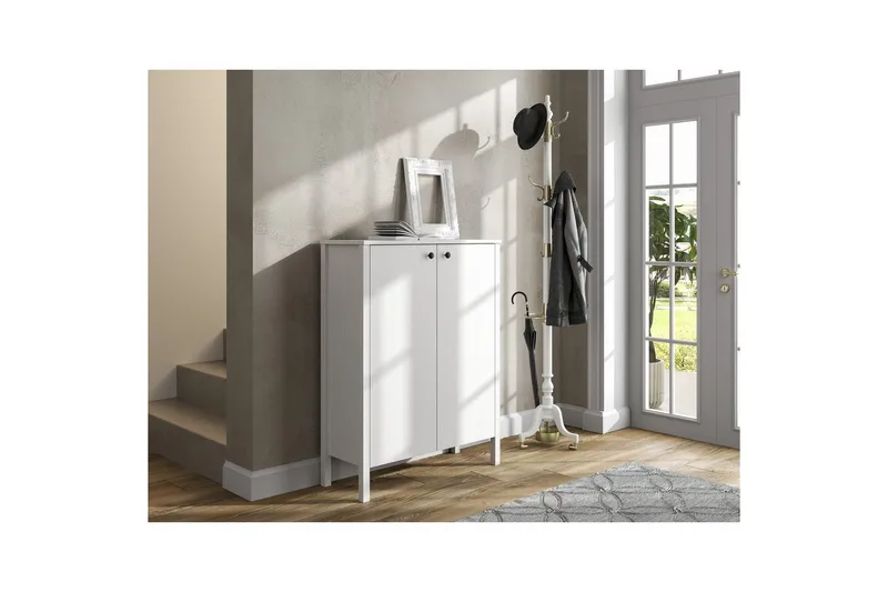 Haviland Skoskåp 90 cm - Natur/Vit - Förvaring - Skåp - Förvaringsskåp