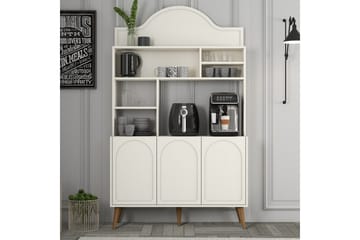 Hazim Barskåp 120x202 cm - Brun/Cremevit - Förvaring - Skåp - Barskåp