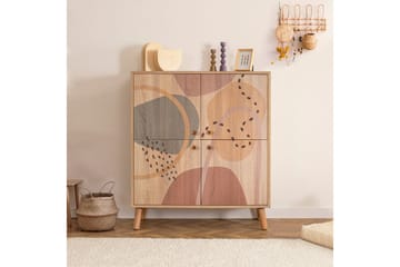 Highboard Form 95x111 cm Brun - Hanah Home - Förvaring - Skåp - Förvaringsskåp
