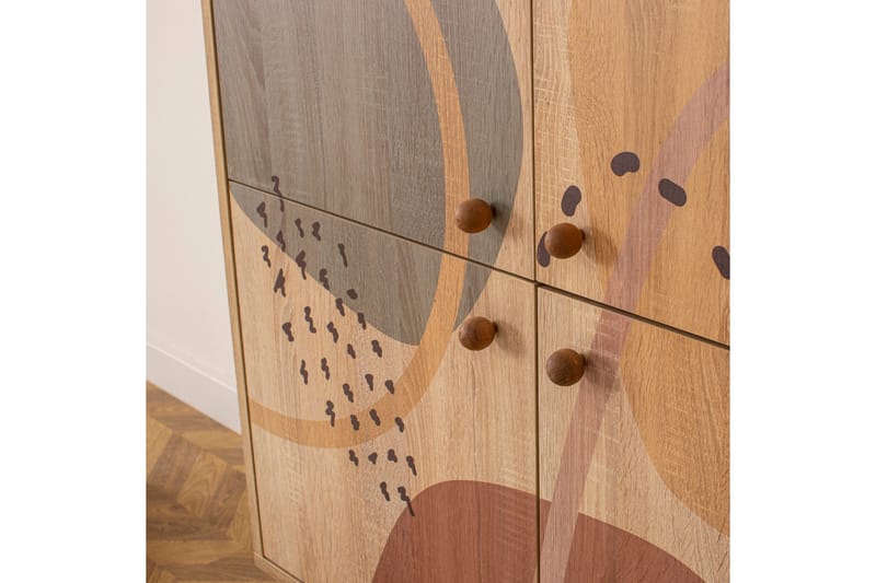 Highboard Form 95x111 cm Brun - Hanah Home - Förvaring - Skåp - Förvaringsskåp