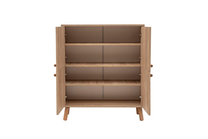 Highboard Form 95x111 cm Brun - Hanah Home - Förvaring - Skåp - Förvaringsskåp
