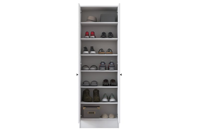 Highboard Hooda 59,8x182,8 cm Vit - Hanah Home - Förvaring - Skåp - Förvaringsskåp