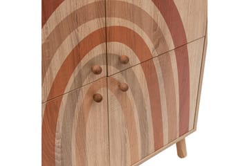 Highboard Iris 95x111 cm Brun - Hanah Home - Förvaring - Skåp - Förvaringsskåp