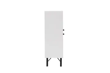 Midia Highboard 95x111 cm Vit/Brun/Lila/Gul - Hanah Home - Förvaring - Skåp - Förvaringsskåp