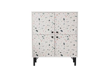 Highboard Terrazzo 95x111 cm Vit - Hanah Home - Förvaring - Skåp - Förvaringsskåp