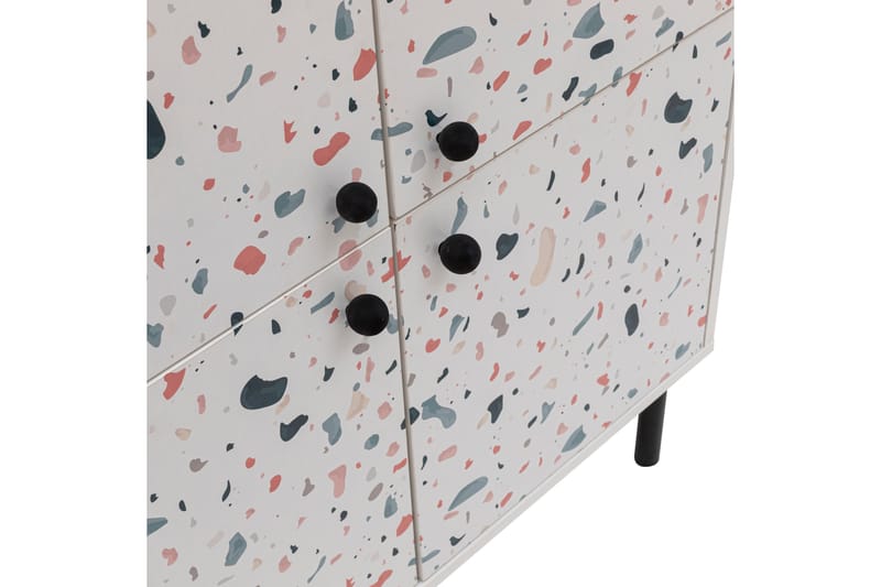 Highboard Terrazzo 95x111 cm Vit - Hanah Home - Förvaring - Skåp - Förvaringsskåp