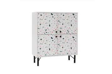 Terrazzo Highboard 95x111 cm Vit - Hanah Home - Förvaring - Skåp - Förvaringsskåp